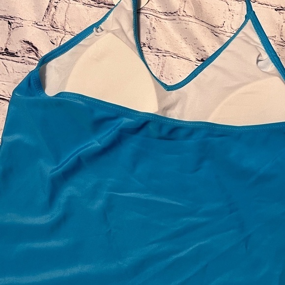 Bobbie Brooks light blue tankini top ONLY SIZE medium NEW - Picture 5 of 8